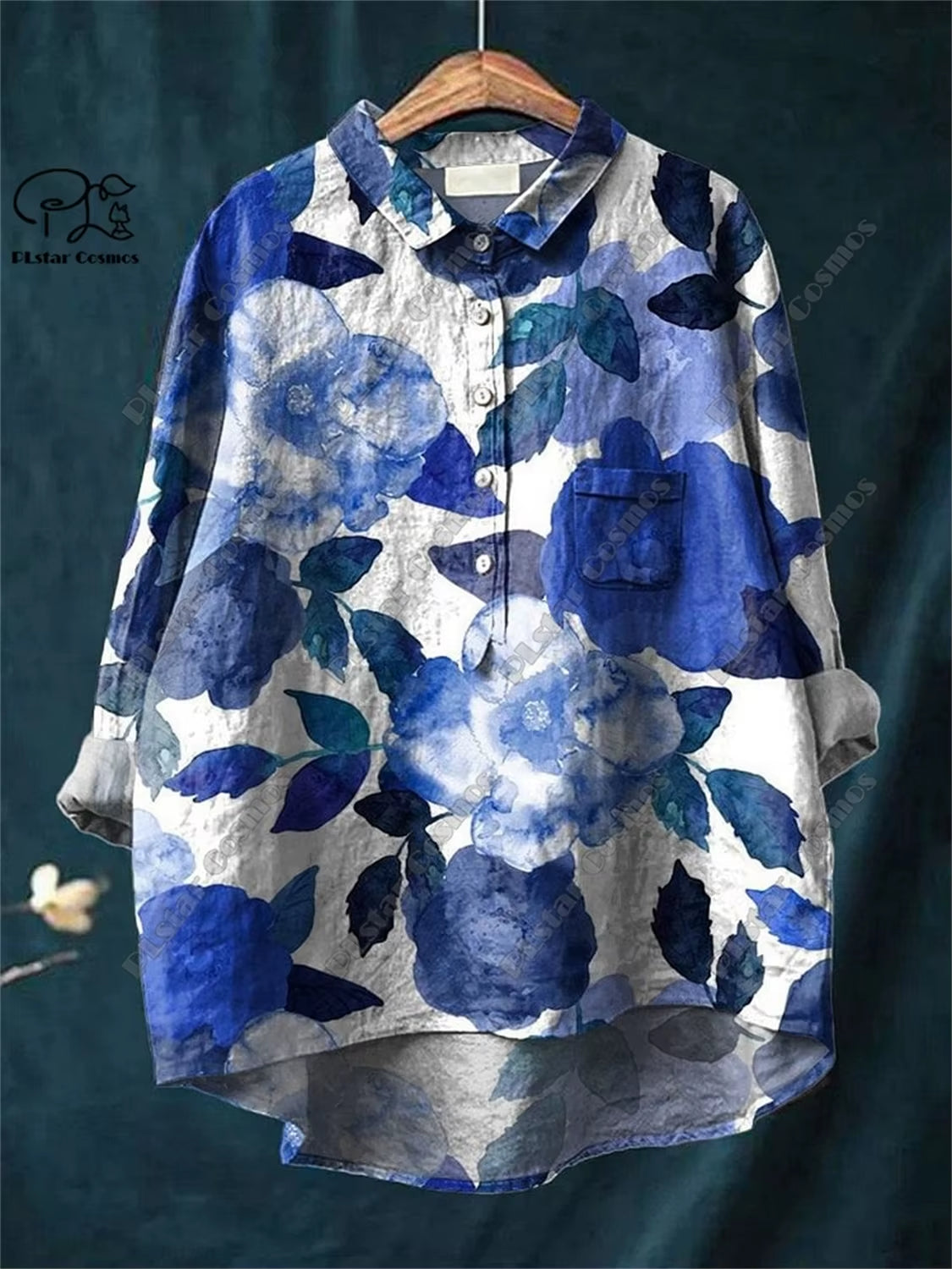 3D Floral Open Tube Shirt for Bold Summer Vibes